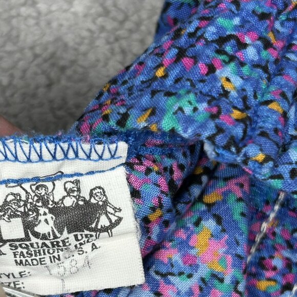 Vintage Square Up Fashions Skirt Womens L Square Dance Ruffle Western 80s USA - Picture 4 of 10